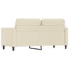 vidaXL 2-Sitzer-Sofa Creme 140 cm Kunstleder