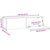 vidaXL TV-Schrank Sonoma-Eiche 120x30x30 cm Holzwerkstoff
