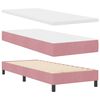 vidaXL Boxspringbett mit Matratze mit Kopfteil Rosa 200 x 80 cm Samt