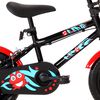 vidaXL Kinderfahrrad 12 Zoll Schwarz und Rot
