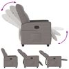 vidaXL Relaxsessel Taupe Stoff