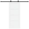 vidaXL Schiebet&uuml;r ORKDAL Wei&szlig; 86 x 198,5 cm Massives Kiefernholz