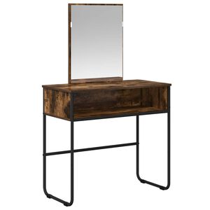 vidaXL Schminktisch Ger&auml;ucherte Eiche 81 x 40 x 131 cm Holzwerkstoff