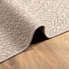 vidaXL Teppich ZIZUR Creme 240x240 cm Jute-Optik Indoor und Outdoor