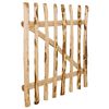 vidaXL Zauntor Einfl&uuml;gelig Haselnussholz 100x100 cm