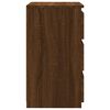 vidaXL Nachttische 2 Stk. Braun Eiche 40x35x62,5 cm Holzwerkstoff