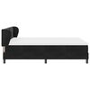 vidaXL Boxspringbett mit Matratze Schwarz 140 x 200 cm Samt