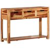 vidaXL Konsolentisch 110x35x75 cm Massivholz Akazie