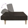 vidaXL Schlafsofa 2-Sitzer Dunkelbraun Stoff