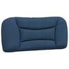 vidaXL Bett mit Matratze "Hvar" Blau 90x190 cm Stoff