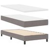 vidaXL Boxspringbett mit Matratze Taupe 200 x 160 cm Polyester