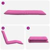 vidaXL Sonnenliege Klappbar Rosa 175x54x8,5 cm Oxford-Gewebe