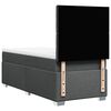 vidaXL Boxspringbett mit Matratze Dunkelgrau 100x200 cm Stoff
