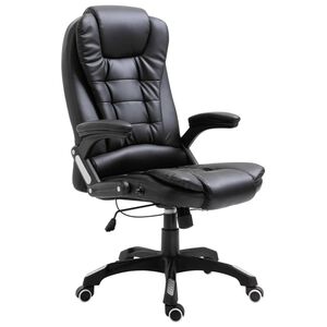 vidaXL B&uuml;rostuhl Schwarz Kunstleder