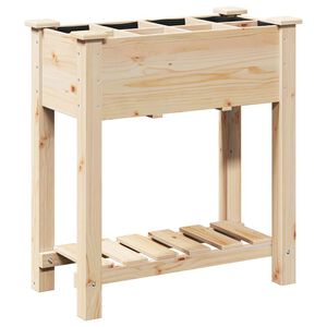 vidaXL Garten-Pflanzgef&auml;&szlig; Beige 71 x 37 x 76,5 cm