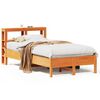 vidaXL Massivholzbett ohne Matratze Wachsbraun 120x190 cm Kiefernholz
