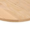 vidaXL Tischplatte 140x60x2 cm Massivholz Eiche Oval