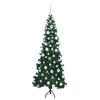 vidaXL Eckiger k&uuml;nstlicher Weihnachtsbaum Gr&uuml;n 180 cm PVC und Metall