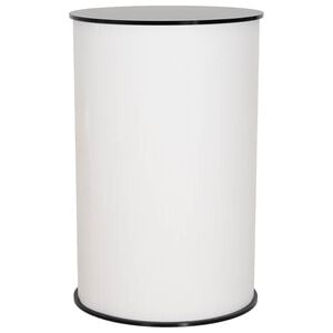 vidaXL Messetheke Schwarz und Wei&szlig; &Oslash; 60 x 93 cm Holzwerkstoff und PP