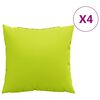vidaXL Sofakissen 4 Stk. Knallgr&uuml;n 60x60 cm Stoff