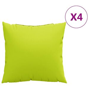vidaXL Sofakissen 4 Stk. Knallgr&uuml;n 60x60 cm Stoff