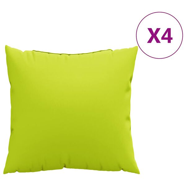 vidaXL Sofakissen 4 Stk. Knallgr&uuml;n 60x60 cm Stoff