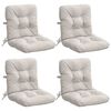 vidaXL 4-teiliges Hochlehner Kissenset VIANEN 4 stk. 100 % Polyester