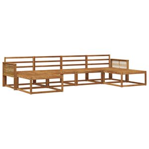 vidaXL Outdoor-Sofagarnitur 6 pcs Natur Massivholz Akazie
