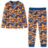 vidaXL Kinderpyjama mit Langen &Auml;rmeln Cognac 128