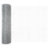 vidaXL Doppelstabmattenzaun 5000 x 40 cm Silber