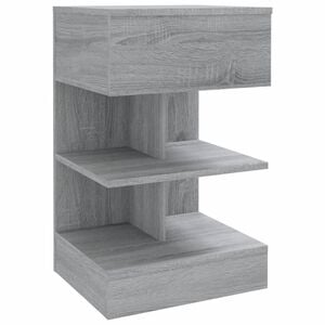 vidaXL Nachttisch Grau Sonoma 40x35x65 cm Holzwerkstoff