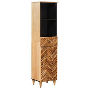 vidaXL Badezimmerschrank Braun 38 x 33,5 x 160 cm Massivholz Mango