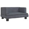 vidaXL Hundebett Dunkelgrau 60x40x30 cm Samt