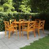 vidaXL Gartentisch 160x90x75 cm Massivholz Akazie