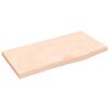 vidaXL Wandregal 60x30x2 cm Massivholz Eiche Unbehandelt