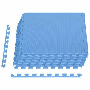 vidaXL Bodenmatten 6 Stk. 2,16 m&sup2; EVA-Schaumstoff Blau