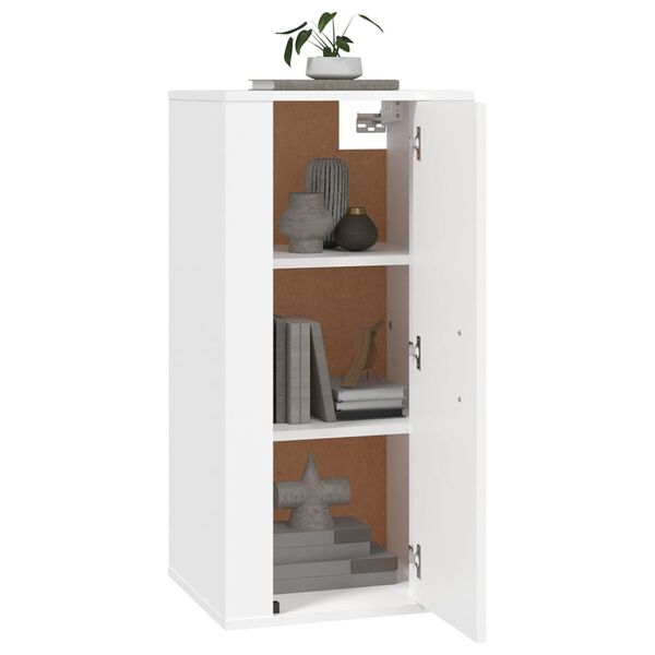 vidaXL TV-Wandschrank Weiß 40x34,5x80 cm