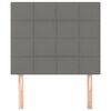 vidaXL Kopfteil Dunkelgrau 80 x 5 x 118/128 cm Stoff