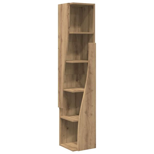 vidaXL Eckschrank Artisan-Eiche 27,5x27x140cm Holzwerkstoff