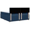 vidaXL Boxspringbett mit Matratze Blau 200x200 cm Stoff