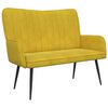 vidaXL 2-Sitzer Sofa Gelb 115 x 61 x 87 cm Samt