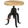 vidaXL Beistelltisch 45 x (45-62) cm Massivholz Mango und Gusseisen