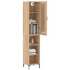 vidaXL Highboard Sonoma-Eiche 34,5x34x180 cm Holzwerkstoff