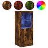 vidaXL Sideboard mit LED-Leuchten R&auml;uchereiche 41x37x100 cm
