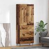 vidaXL Highboard Altholz 69,5 x 34 x 180 cm Holzwerkstoff