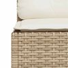 vidaXL 8-tlg. Garten-Sofagarnitur mit Kissen Beige Poly Rattan