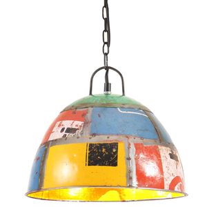 vidaXL H&auml;ngelampe Vintage Industriestil 25 W Mehrfarbig Rund 31 cm E27