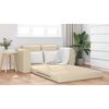 vidaXL Schlafsofa 60cm Creme Stoff