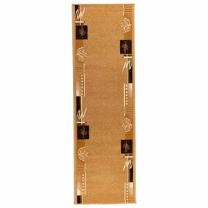 vidaXL Teppichl&auml;ufer FLORNES Gewebt Beige PP 7 mm