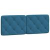 vidaXL Bett mit Matratze Blau 140x190 cm Samt